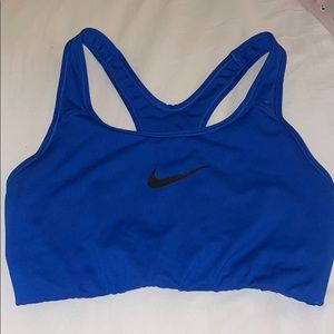 Royal blue/navy Nike sports bra